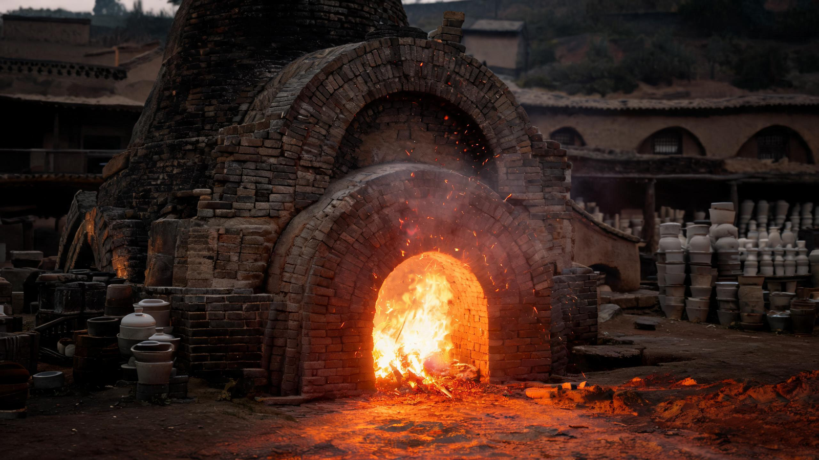Ceramic making in Chenlu Kiln Town, Shaanxi, China