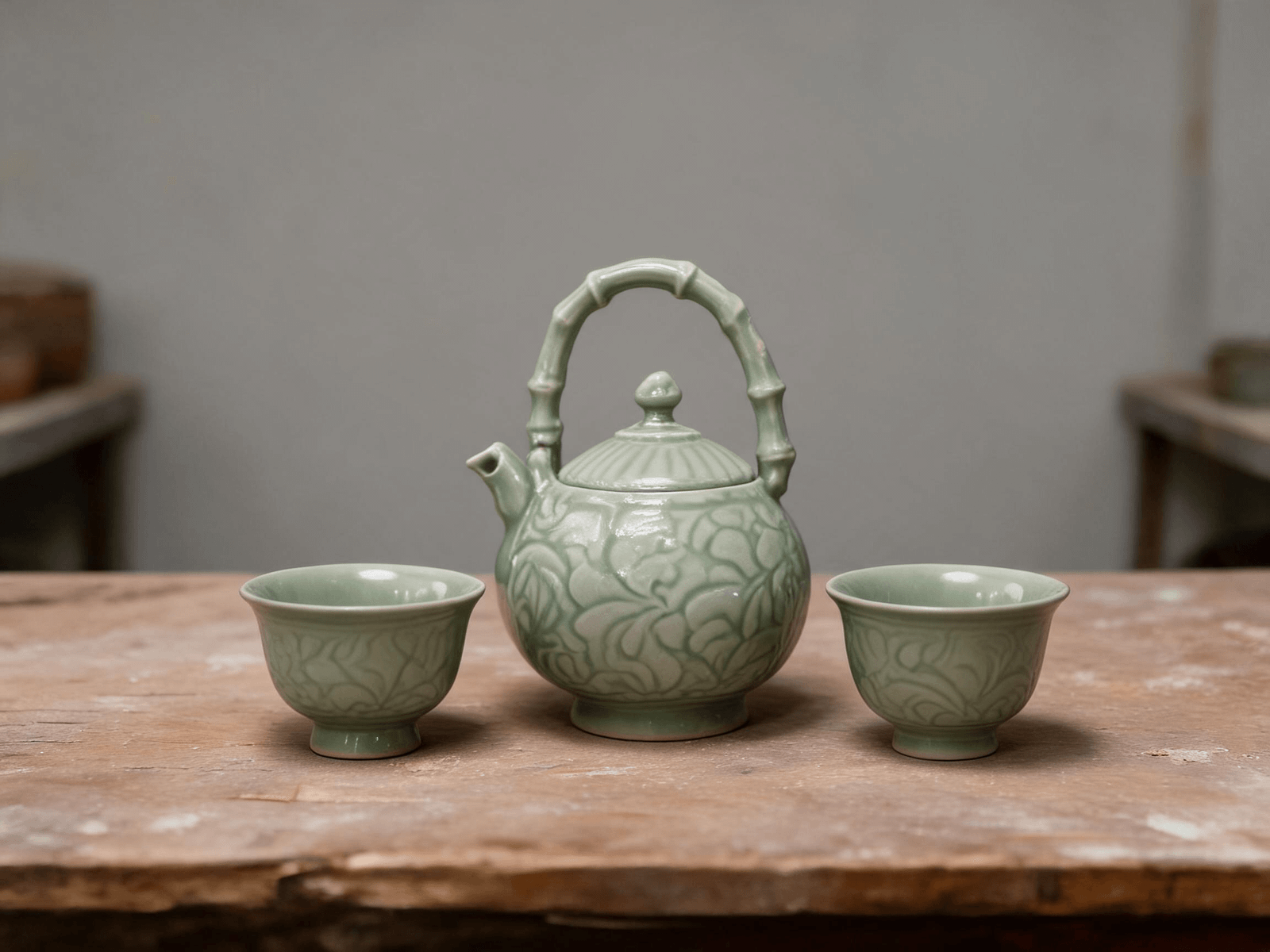 Close ceramic surface studies showing matte, gloss and tactile finishes