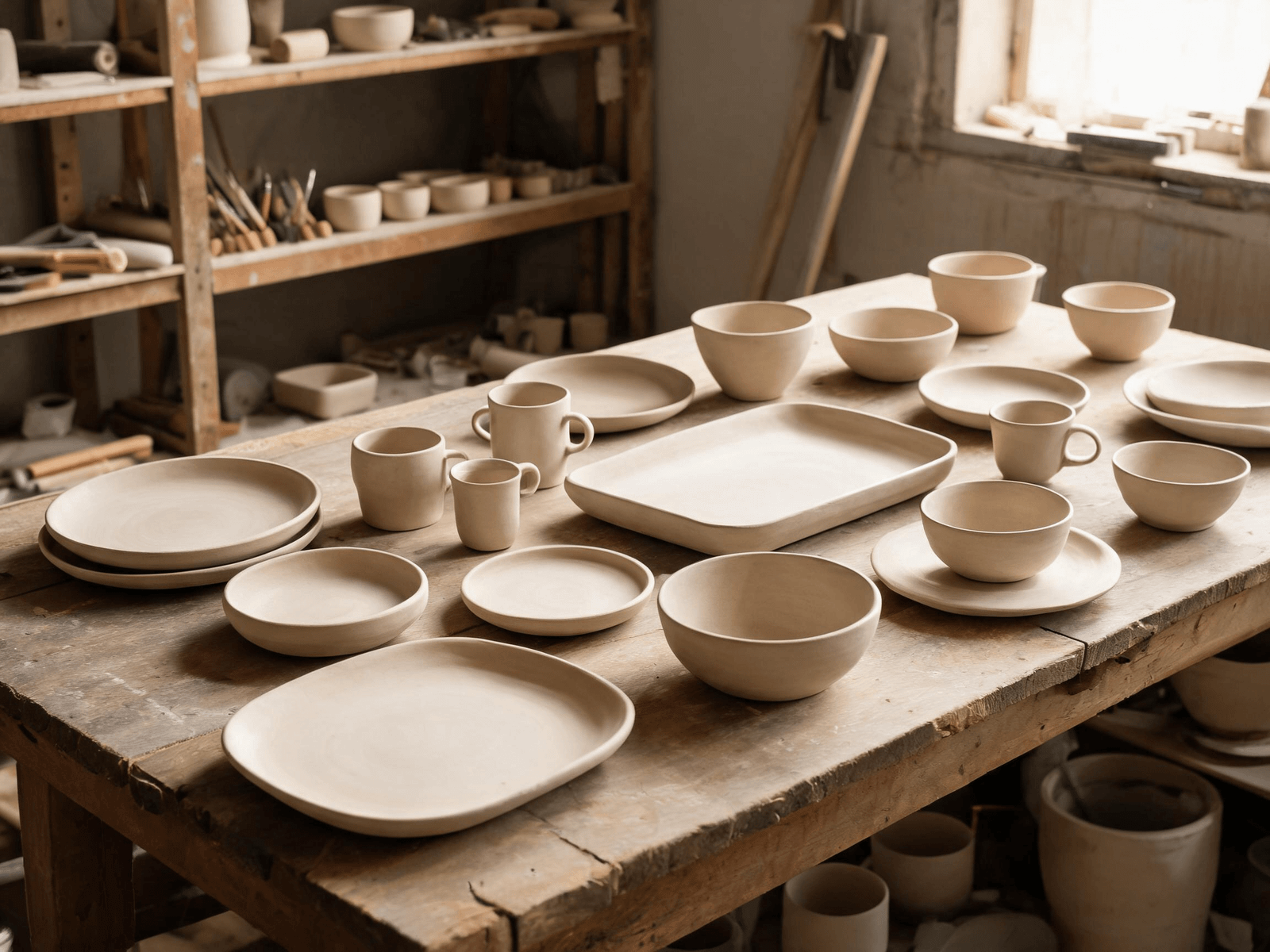 Coordinated ceramic tableware collection developed for hospitality use