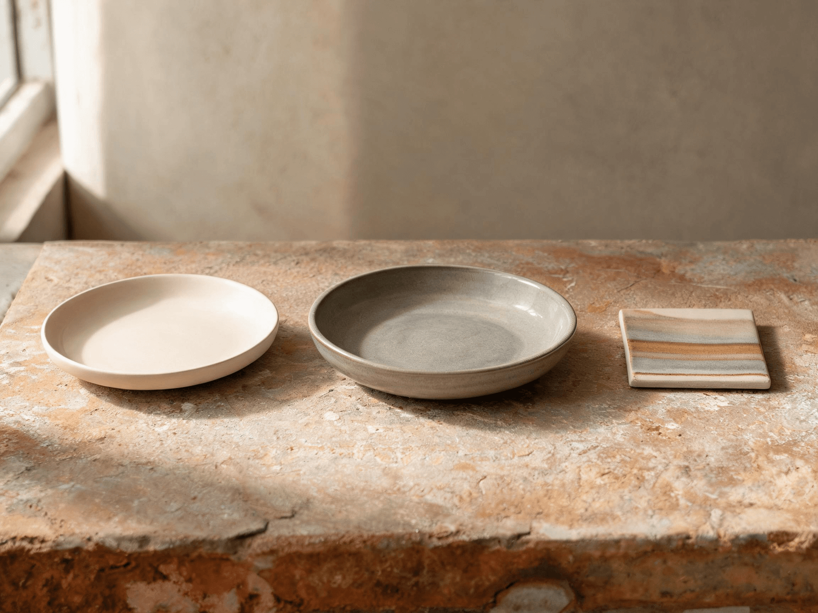 An existing Chenlu ceramic form shown beside a related proportion variation and glaze study